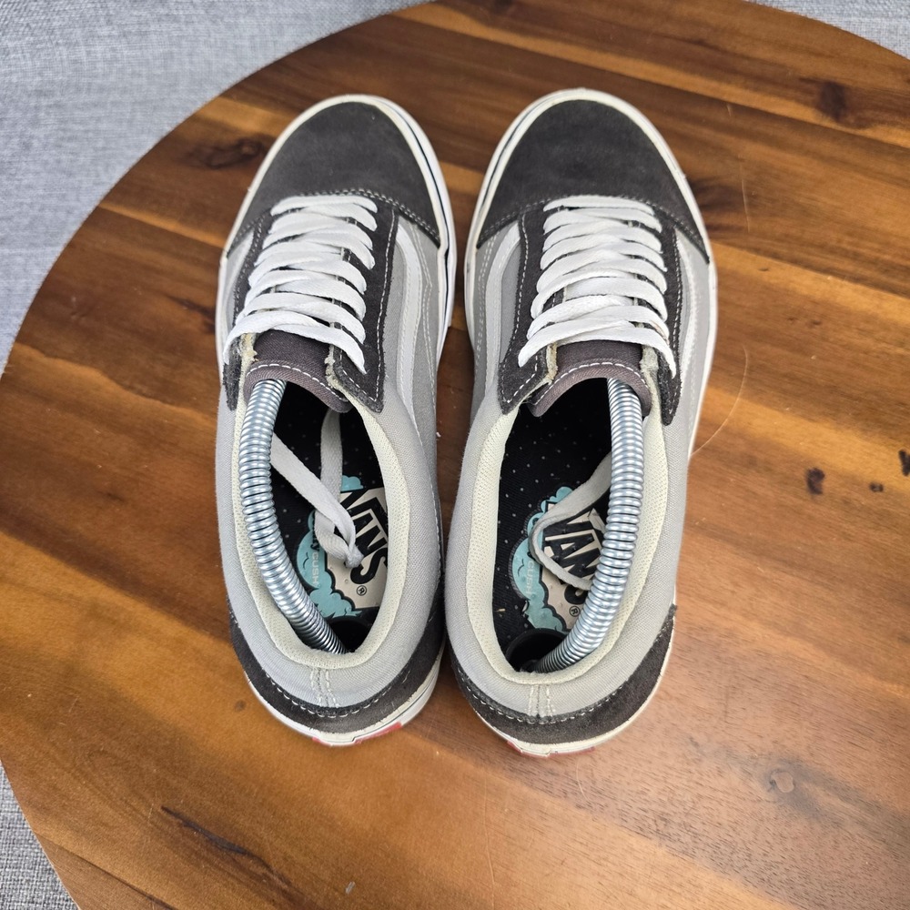 Vans Old Skool Grey Charcoal Suede Canvas Low Top Sneakers Womens 10 Mens 8.5 - Picture 10 of 14
